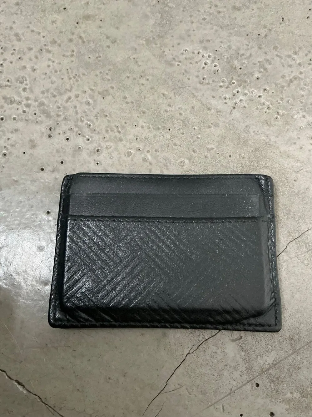 Bottega Veneta Leather Card Wallet | Black